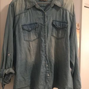 Denim blouse
